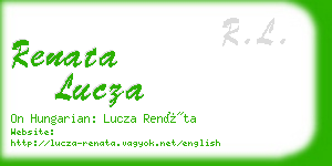 renata lucza business card